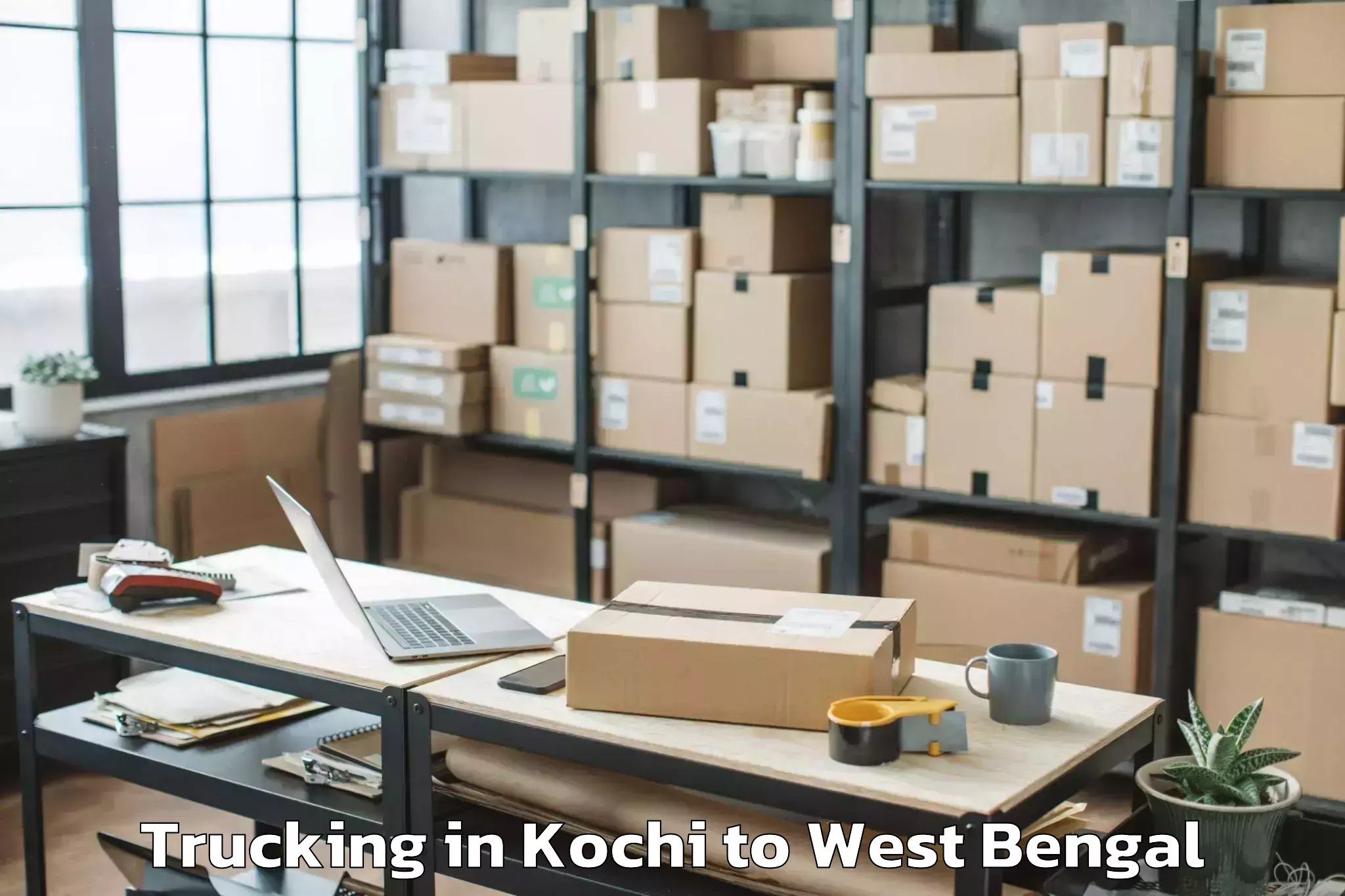 Leading Kochi to Kaliyaganj Trucking Provider